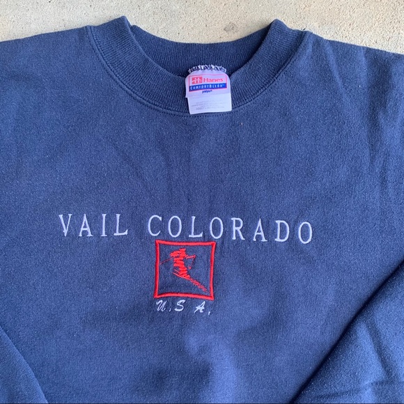 Vintage Hanes Comfort Blend 
Vail Colorado Ski USA - Picture 3 of 7